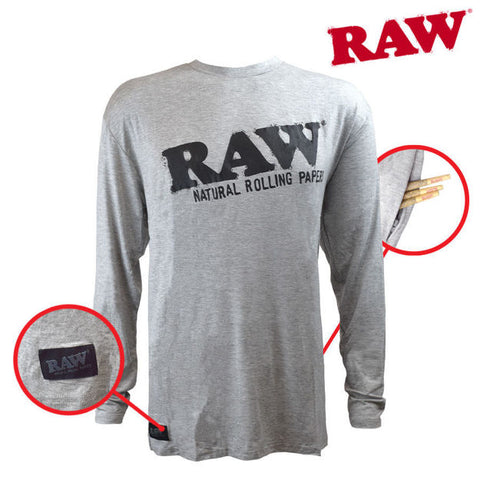 RPxRAW CREWNECK BLACK BRAND LONG SLEEVE - Tha Bong Shop 