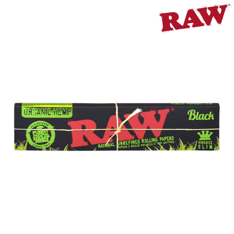 RAW BLACK ORGANIC KINGSIZE SLIM - Tha Bong Shop 