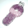 Niko BH Glass Purple Pink  Sourkey Keychain Pendant