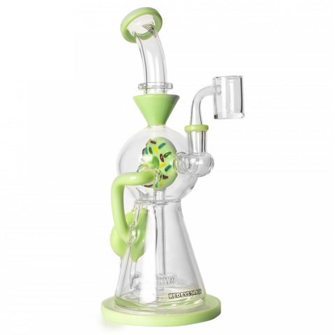 RED EYE GLASS® 12" Donut Concentrate Recycler - Tha Bong Shop 