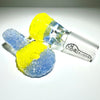 Niko BH Glass Light Blue Yellow 14mm Sourkey Bowl - Tha Bong Shop 