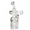 GEAR PREMIUM® 10" Crystal Glide Triple Uptake Dual Chamber Concentrate Recycler - Tha Bong Shop 