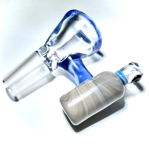 Uplifted Glass 14mm Spray Can Blue Accent Bowl - Tha Bong Shop 