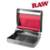 RAW ROLLBOX 110mm Black Chrome  Rolling Machine - Tha Bong Shop 