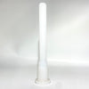 4” White 14mm - 18mm Flushmount Slitted Downstem - Tha Bong Shop 